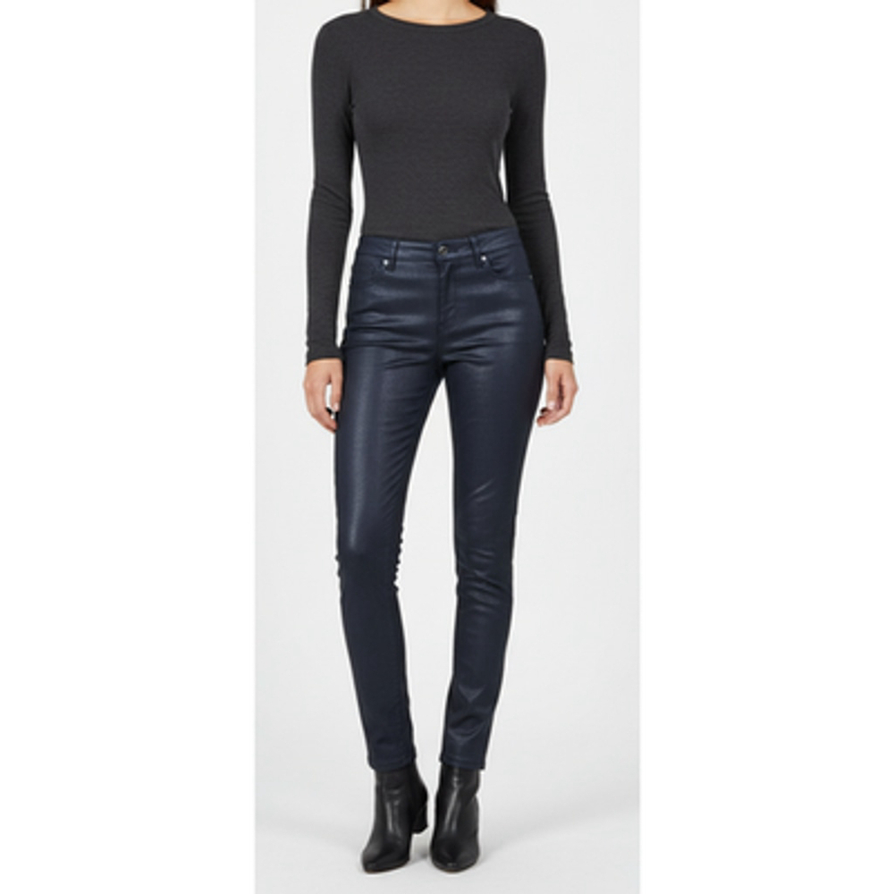 Current Elliott Black Moto Ankle Skinny High Waist Jeans 28